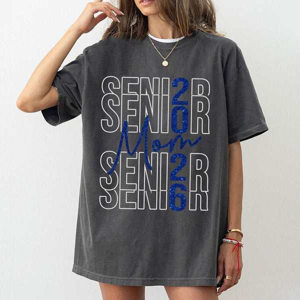 Senior Mom 2026 T-Shirt | Graduation Class Of 2026 Gift | Soft Cotton Graphic Tee | Proud Mom School Spirit Apparel