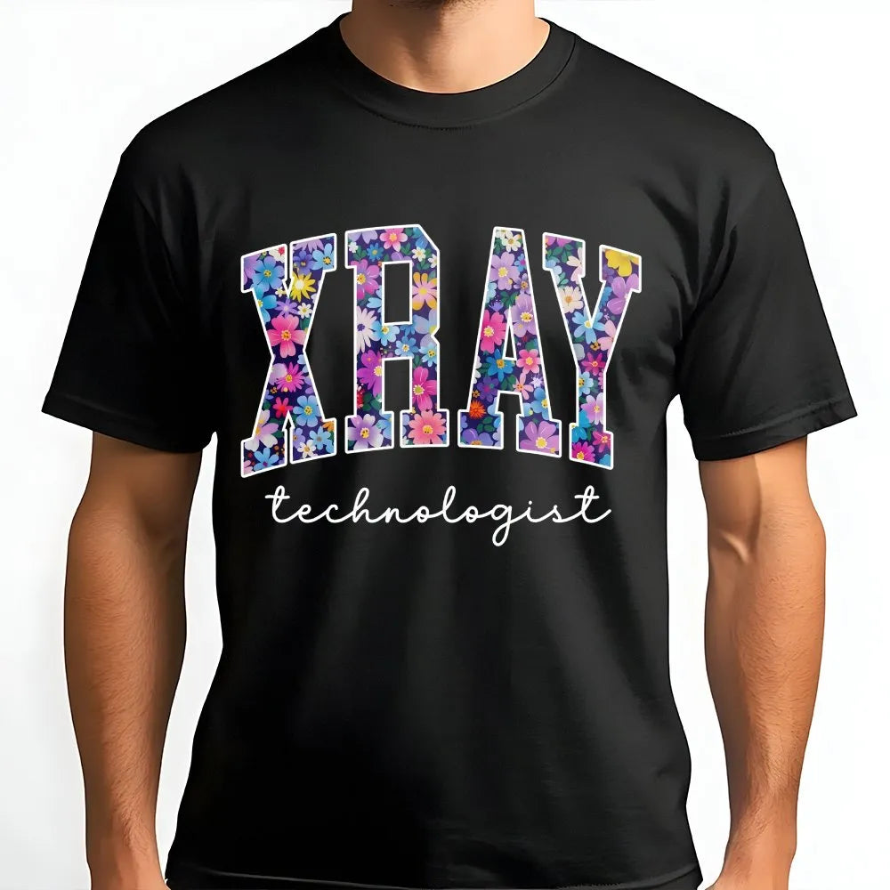 Xray Tech Sweatshirt | Floral Radiology Technologist Design | Soft Crewneck Pullover | Gift for Medical Imaging Grad