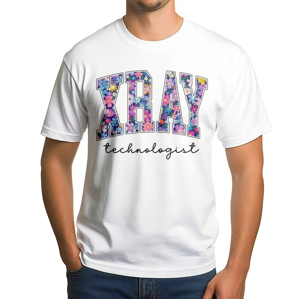 Xray Tech Sweatshirt | Floral Radiology Technologist Design | Soft Crewneck Pullover | Gift for Medical Imaging Grad