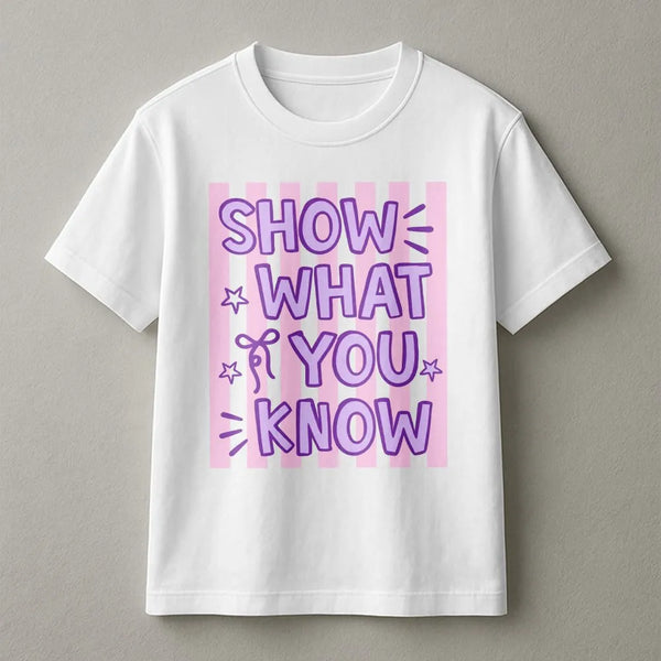 Test Day Teacher Shirt | Show What You Know Striped Graphic | Premium Comfort Colors Tee | Matching Teacher Team Gift