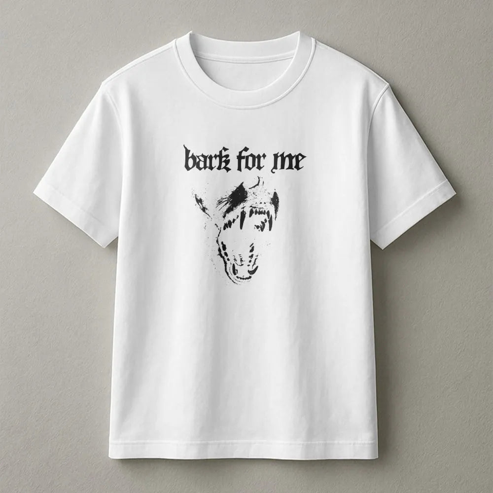 Bark For Me Sweatshirt | Edgy Gothic Dog Graphic Pullover | Soft Cotton Blend | Sarcastic Humor Streetwear Meme Gift