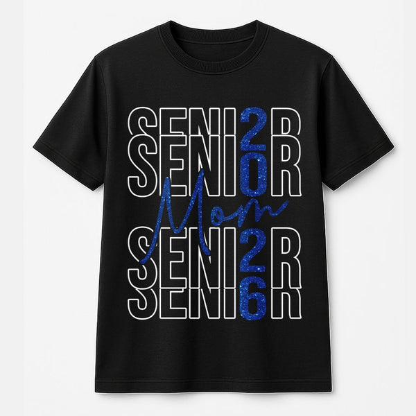Senior Mom 2026 T-Shirt | Graduation Class Of 2026 Gift | Soft Cotton Graphic Tee | Proud Mom School Spirit Apparel