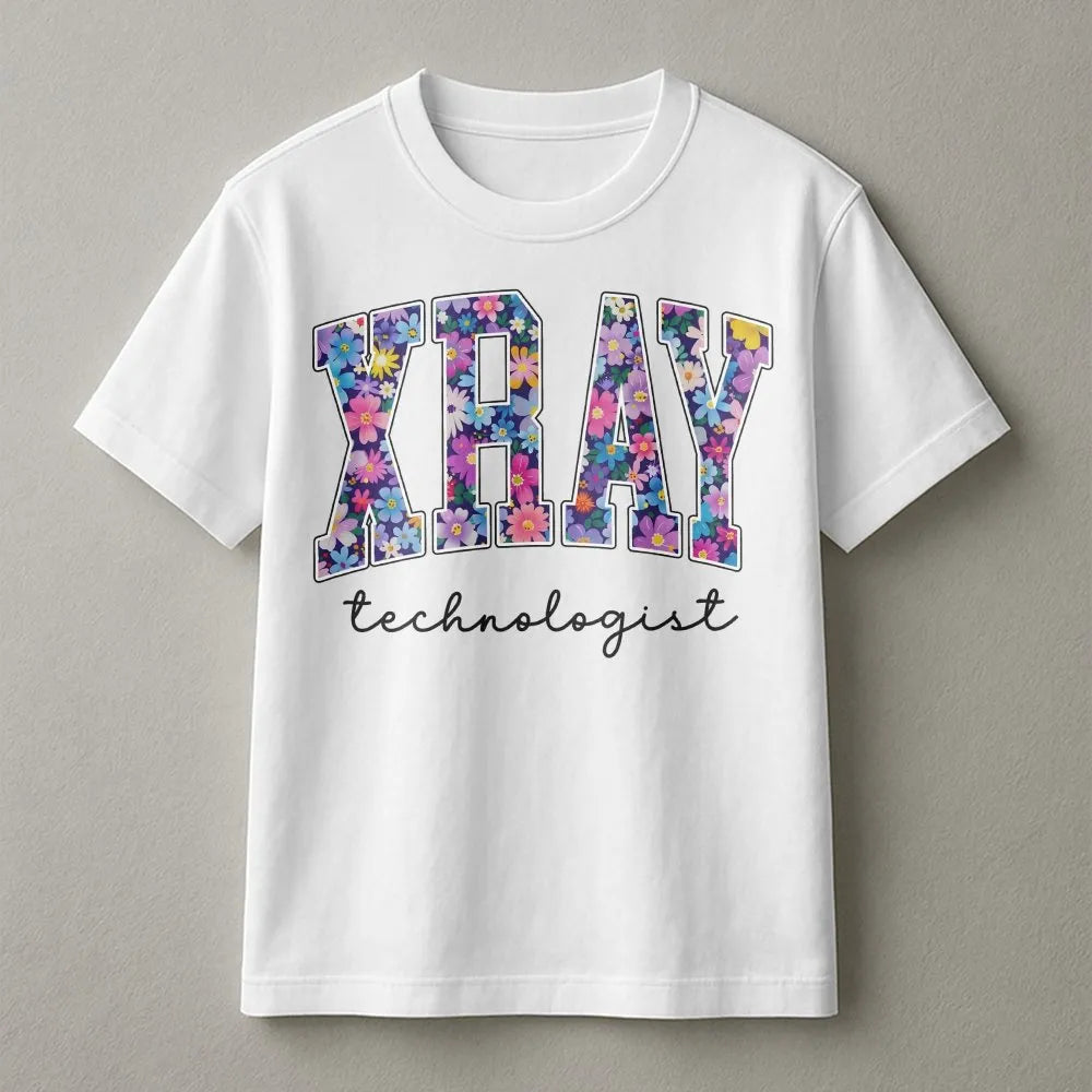 Xray Tech Sweatshirt | Floral Radiology Technologist Design | Soft Crewneck Pullover | Gift for Medical Imaging Grad