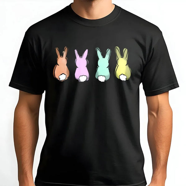 Easter Bunny Sweatshirt | Cute Pastel Cottontail Graphic | Cozy Cotton Blend Pullover | Spring Holiday Gift for Women